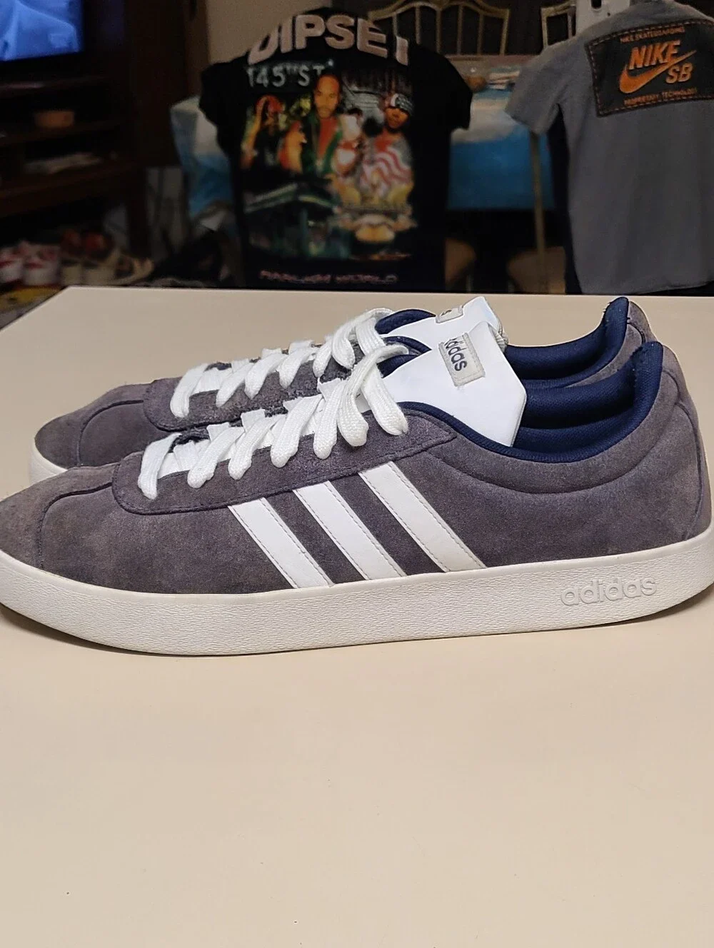 Adidas VL Court 2.0 casual suede low top casual sneakers size 13